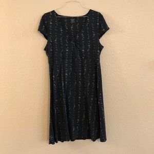 Toad&Co Rosemarie Navy Blue XL Cap Sleeve Dress